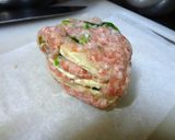 菜の花入り筍のミルフィーユメンチカツ作り方5写真