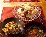 超簡単！菜の花と豚肉のウマウマ中華卵炒め作り方6写真