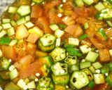 混ぜるだけde♡絶品！夏野菜の中華つけ汁作り方1写真