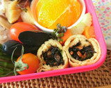 お弁当に♪ひじきの煮物の油揚げ巻き作り方3写真