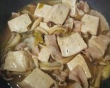 ☆豚ﾊﾞﾗ肉ときぬ豆腐の甘辛煮☆作り方13写真