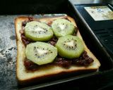 あずきとフルーツのチーズトースト作り方3写真