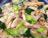 ぱぱっとできる鶏もも肉と白ねぎの炒め物作り方5写真