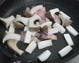 菜の花とエリンギのバター醤油✿作り方2写真