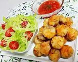餃子の皮で♥タコスボール♥たこ焼き器作り方12写真