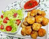 餃子の皮で♥タコスボール♥たこ焼き器作り方12写真
