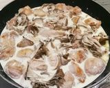 鶏もも肉とペンネのキノコクリーム作り方6写真