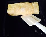 朝ごはんに!新玉ねぎの葉入り☆彡卵焼き作り方3写真