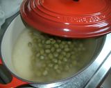 ルクルーゼでお豆ごはん作り方1写真