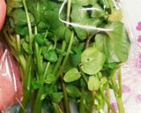 新玉ねぎ・クレソン・生ハムのお花サラダ作り方5写真