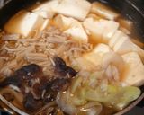 簡単！豆腐と茸の麺つゆ煮作り方2写真