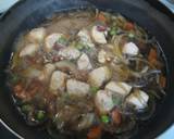 卵1個で2人分♫とろ～りワンエッグ親子丼作り方3写真