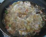 卵1個で2人分♫とろ～りワンエッグ親子丼作り方4写真