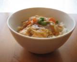 卵1個で2人分♫とろ～りワンエッグ親子丼作り方6写真