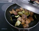 鶏肉と茄子の南蛮　（改・フライパンで。）作り方4写真