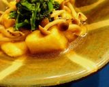 薬膳★しめじと高野豆腐、菜の花の美肌煮　作り方5写真