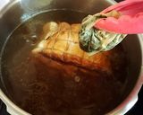 チャーシューの煮汁活用！豚バラほうじ茶煮作り方10写真