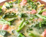 菜の花とベーコン☆ピザ風たまご焼き作り方8写真