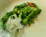 桜の香りの菜の花と白魚のスパゲッティ作り方3写真