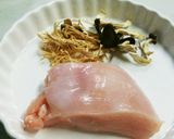 鳥むね肉ときのこのハニーマスタードあえ作り方1写真