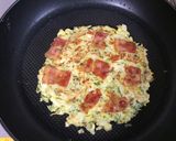 ベーコンとオクラでお好み焼き作り方7写真