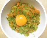 ふわふわ野菜ハンバーグ(半熟卵のせ)作り方2写真