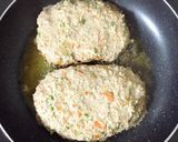 ふわふわ野菜ハンバーグ(半熟卵のせ)作り方5写真