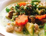 鶏肉とアボカドのシチュー。作り方10写真