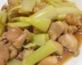 台湾料理 セロリと鶏肉の中華炒め作り方5写真