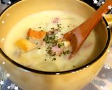 簡単♡朝食に食べる具沢山クラムチャウダー作り方10写真