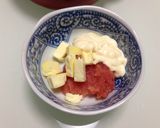 簡単おつまみ！はんぺんの明太チーズ焼き♡作り方2写真