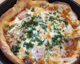 オーブン不使用！スキレットで簡単ピザ♪作り方4写真
