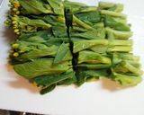 菜の花の下ごしらえ♪作り方1写真