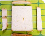 くるくるチョコサンド。作り方1写真