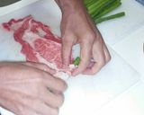ボリュームたっぷり、アスパラお肉巻作り方2写真