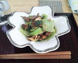 チンゲン菜と牛肉の炒め作り方4写真