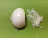 新玉ねぎとレタスのピーナッツサラダ作り方1写真