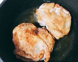 皮パリッパリ肉汁ジュワッとチキンステーキ作り方3写真