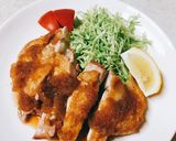 皮パリッパリ肉汁ジュワッとチキンステーキ作り方5写真