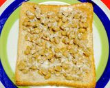 食べてビックリ✨チョコチーズ納豆トースト作り方3写真
