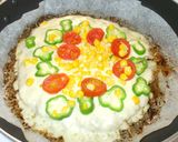 大きなハンバーグピザ♪簡単時短作り方7写真