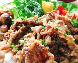 チャーシューの煮汁で！豚肉の竜田揚げ。作り方5写真