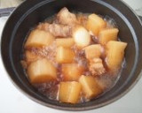 味しみる　とろ～っと大根と豚バラの煮物作り方5写真