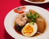 味しみる　とろ～っと大根と豚バラの煮物作り方7写真