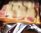 ベーコンマヨコーンチーのトースト作り方1写真
