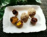 スライス生チョコでカボチョコごまだんご♪作り方6写真
