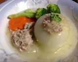 新玉ねぎ de 肉詰め♡作り方8写真