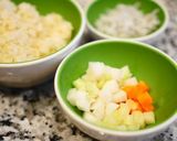 ぬか漬け野菜の玄米炒飯作り方1写真