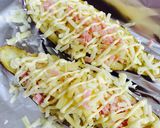 簡単サツマイモ♡丸ごとなめらかグラタン♪作り方4写真