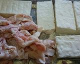 揚げ出し豆腐　豚肉とともに作り方3写真